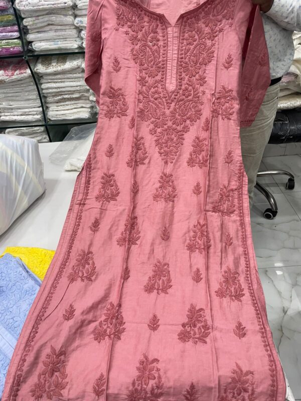 Chanderi Long Kurti