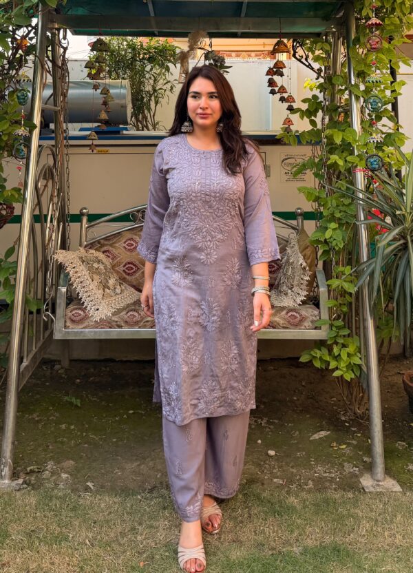 Mukesh Work Maska Kurti Set