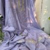 Mulmul Kurta Set with Zari Pitta Work – Lavendar