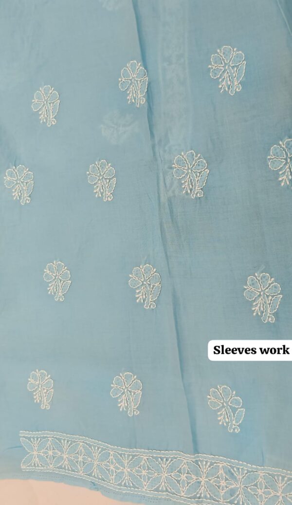 Cotton Chikankari Unstitched Suit with Chiffon Dupatta