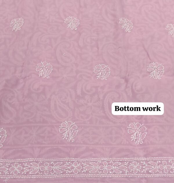 Cotton Chikankari Unstitched Suit with Chiffon Dupatta