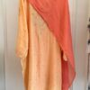 Party Wear Mul Chanderi Set with Mukaish Work – peach