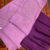 Party Wear Mul Chanderi Set with Mukaish Work – Mauve
