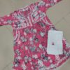 Kids Mulmul Printed Frock with Lycra Pants – pink