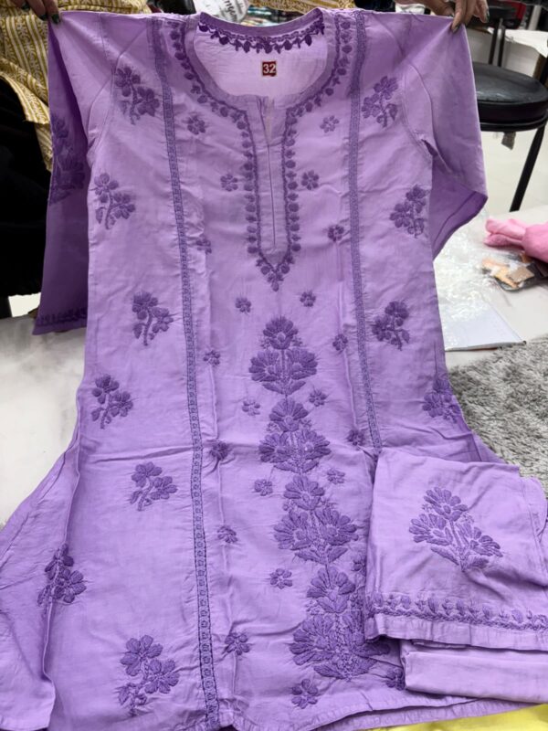 Kids Chikankari Garara Set – Lilac