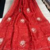 Viscose Organza Saree with Aari Zardozi Work