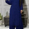 Viscose Kurta Set – navy blue