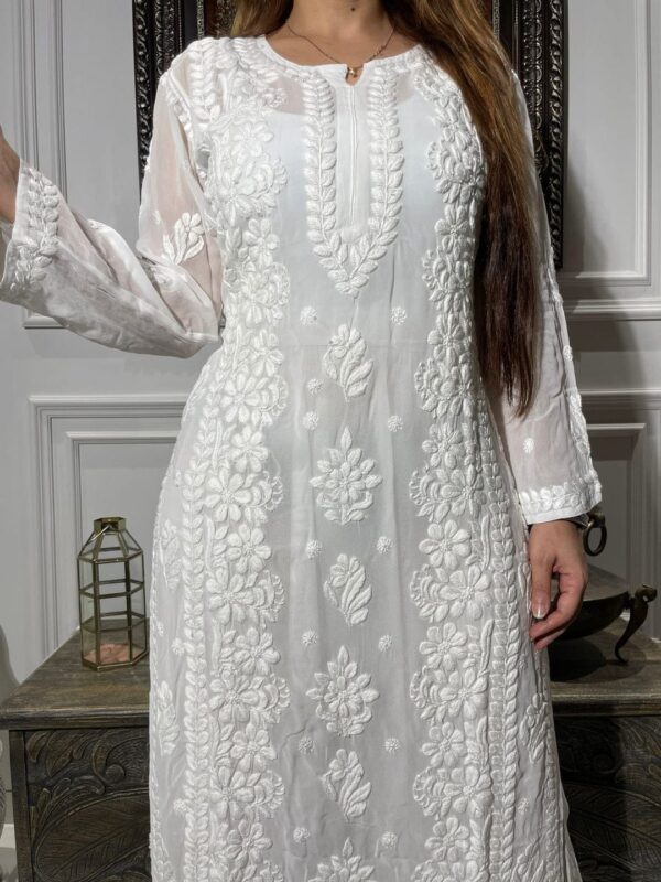 Viscose Kurta Set – White