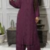 Viscose Kurta Set – Wine