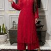 Viscose Kurta Set – Red