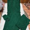 Modal Chikankari Plazo Set with Dupatta – bottle green