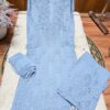 Modal Chikankari Plazo Set with Dupatta – sky blue