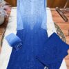 Modal Chikankari Plazo Set with Dupatta – Sky Royal Blue Ombre