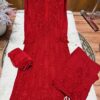 Modal Chikankari Plazo Set with Dupatta – Red