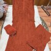 Modal Chikankari Plazo Set with Dupatta – Rust