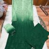 Modal Chikankari Plazo Set with Dupatta – Mint Bottle Green Ombre