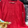 Lucknowi Chikankari Chanderi 3 Piece Set